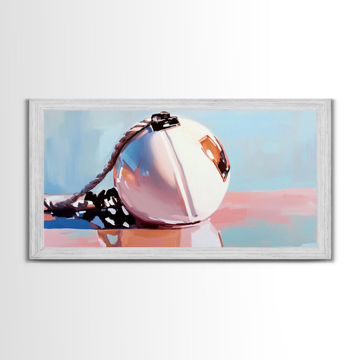 Nautical Buoy, Seaside Art, Coastal Minimalist, Ocean Reflections, Nautical Aesthetic, Marine Life Decor, Canvas Print, Bathroom