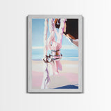 Hanging Rope, Beach House Art, Nautical Style, Canvas Print, Coastal Decor, Contemporary Home Wall Art, Living Room Statement
