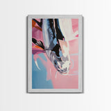 Koi Fish, Japanese Art, Watercolor Style, Zen Aesthetic, Framed Canvas Print, Tranquil Wall Art, Meditation Space, Living Room Decor