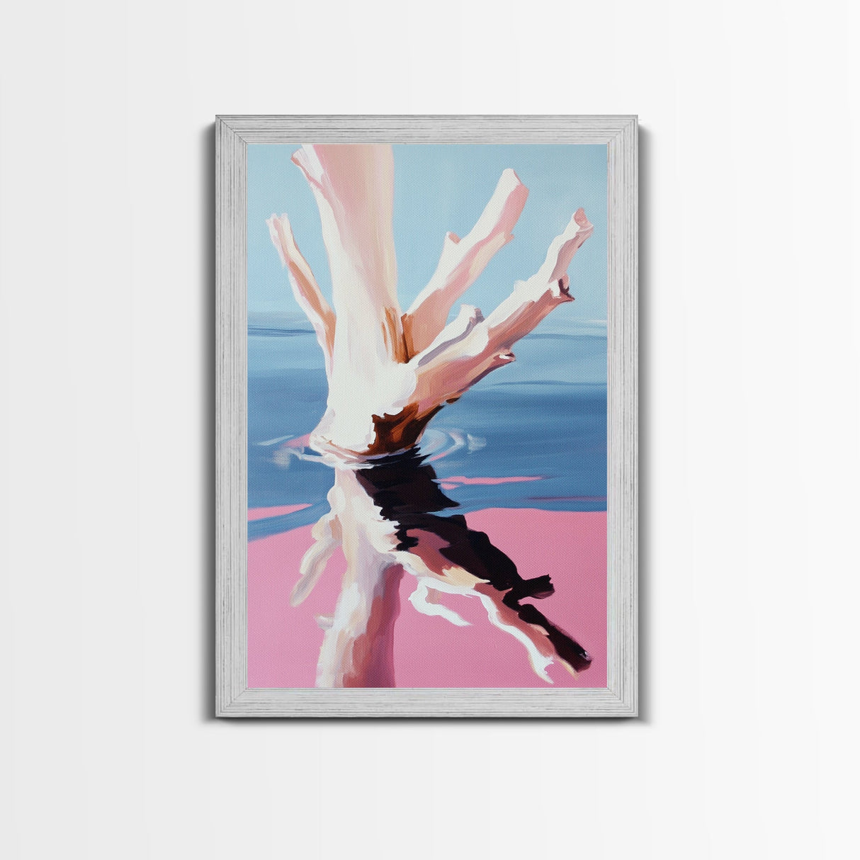 Abstract, Ocean Reflection, Coastal Art, Canvas Print, Modern Beach Wall Art, Minimalist Decor, Water Painting, Living Room Wall Art