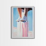 Standing Tall, Confidence, Minimalist Art, Modern Home Decor, Pastel Wall Art, Motivational Art, Living Room Wall Art, Canvas Print