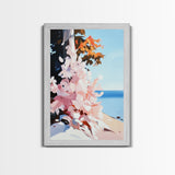 Fall Blossoms, Autumn Aesthetic, Warm Colors, Cozy Vibes, Framed Canvas Print, Living Room Wall Art, Seasonal Decor, Nature Inspired