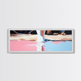 Pink Reflection, Abstract Art, Feminine Aesthetic, Soft Pastel Painting, Canvas Print, Minimalist Wall Art, Bedroom Wall Decor