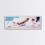Ocean Waves, Soft Sand, Relaxing Beach, Canvas Print, Coastal Home Decor, Minimalist Seascape, Tranquil Wall Art, Bedroom Artwork