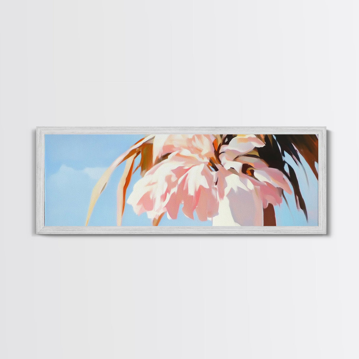 Palm Tree, Tropical, Sunset, Canvas Print, Coastal Wall Art, Beach Aesthetic, Summer Decor, Minimalist Art, Living Room Artwork