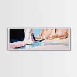 Canyon River, Desert Landscape, Nature Art, Framed Canvas Print, Earthy Tones, Nature Decor, Southwestern Wall Art, Modern Landscape Art