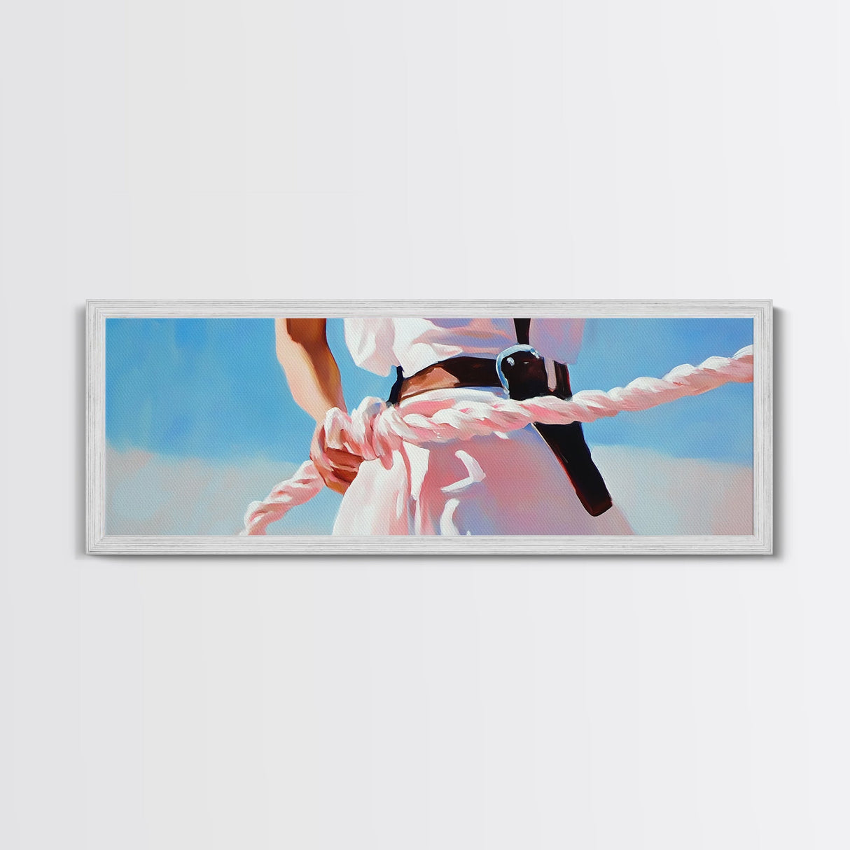 Sailor Strength, Nautical Painting, Coastal Art, Ocean Print, Maritime Wall Decor, Nautical Art, Living Room Print, Framed Canvas Print