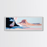Desert Scene, Western Landscape, Minimalist Art, Framed Canvas Print, Modern Home Decor, Boho Wall Art, Office Wall Art, Nature Print