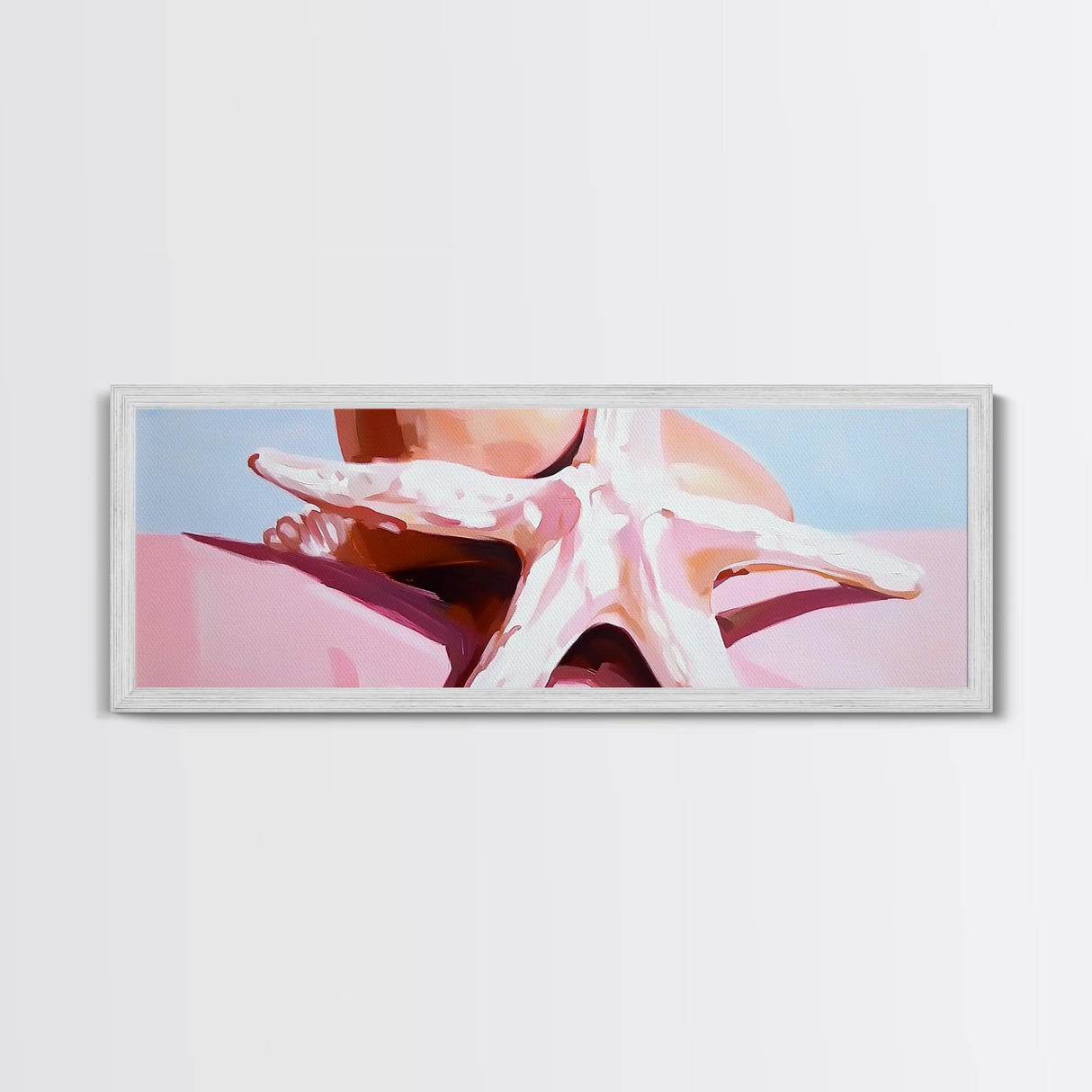 Starfish, Coastal Art, Beach Serenity, Framed Canvas Print, Nautical Wall Art, Minimalist Ocean Decor, Living Room Art, Seaside Theme