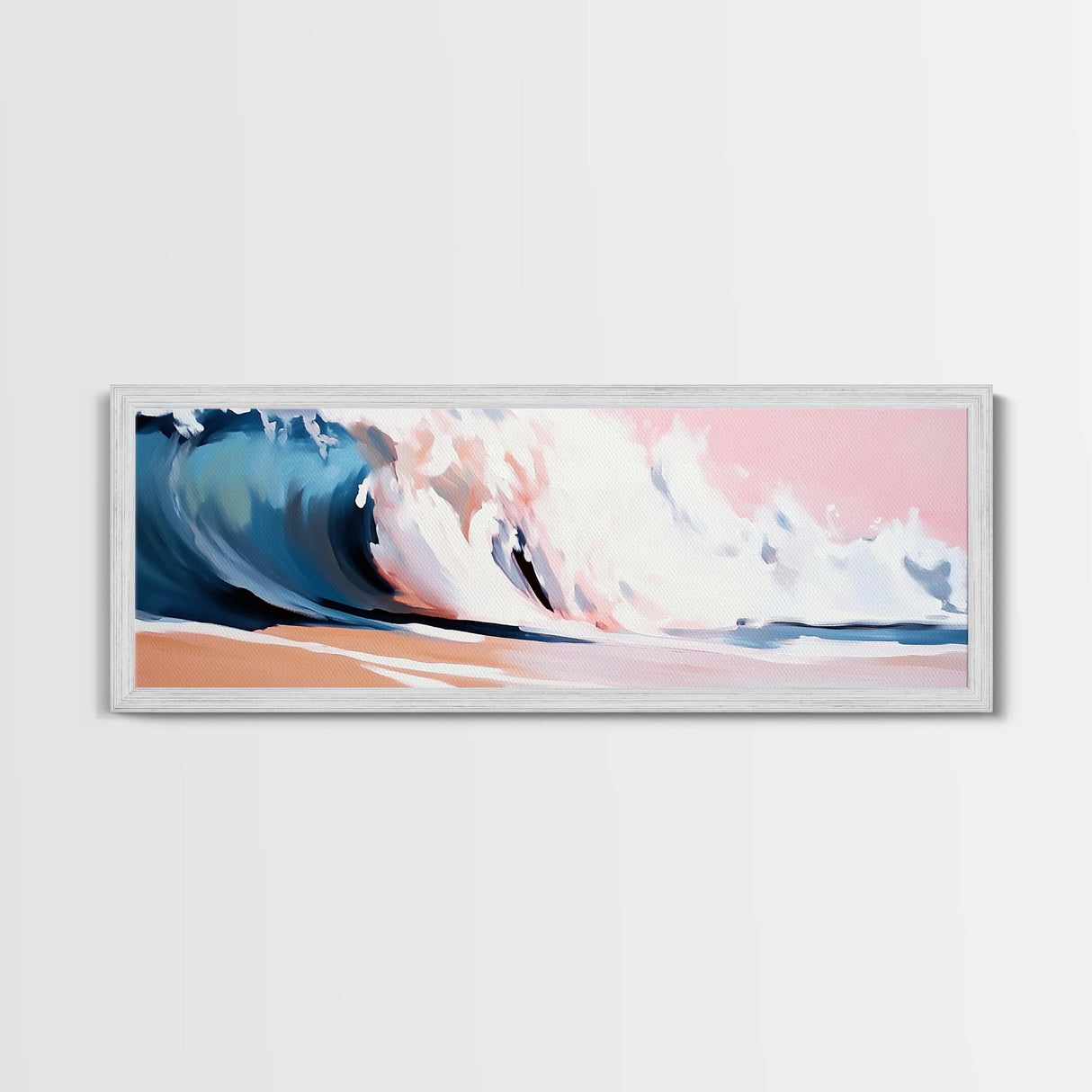 Ocean Wave, Coastal Beauty, Serene Seascape, Canvas Print, Beach House Wall Art, Nautical Theme, Living Room Decor, Modern Art Style