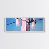 Power Pole Painting, Urban Wall Art, Modern Industrial Art, Blue Sky Print, Large Canvas Print, Minimalist Home Decor, Office Wall Art