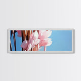 Blush Pampas, Soft Floral, Elegant Botanical Art, Minimalist Aesthetic, Pastel Wall Decor, Framed Canvas Print, Bedroom Wall Art