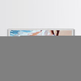 Beach Walk, Coastal Serenity, Minimalist Seaside Decor, Framed Canvas Print, Ocean Aesthetic, Relaxing Artwork, Living Room Wall Art