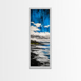 Serene Seascape, Coastal Landscape, Blue Ocean Painting, Canvas Print, Minimalist Wall Art, Living Room Decor, Modern Home Art