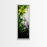 Vibrant Forest, Green Abstract Art, Nature Inspired Wall Decor, Framed Canvas Print, Rustic Home Decor, Boho Wall Art, Entryway Art