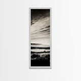 Black White, Seascape Art, Coastal Print, Framed Canvas Print, Monochrome Wall Art, Beach House Decor, Large Art, Living Room Artwork