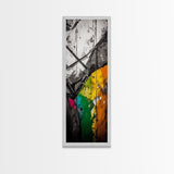 Horse Art, Abstract Equestrian, Rustic Canvas Print, Black White Wall Art, Living Room Artwork, Farmhouse Decor, Modern Western Art