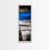 Abstract Seascape, Blue Black Wall Art, Coastal Canvas Print, Living Room Artwork, Ocean Decor, Large Modern Art, Contemporary Print
