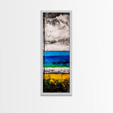 Abstract Beach, Ocean Wall Art, Modern Coastal, Seascape Painting, Minimalist Decor, Contemporary Art, Canvas Print, Living Room