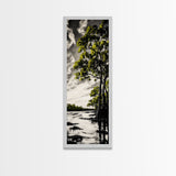 Swamp Trees, Black and White Landscape, Nature Wall Art, Rustic Home Decor, Framed Canvas Print, Large Wall Art, Office Art, Neutral Decor