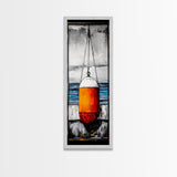 Nautical Buoy, Coastal Wall Art, Beach House Decor, Ocean Art, Framed Canvas Print, Maritime Art, Living Room Wall Art, Minimalist Style