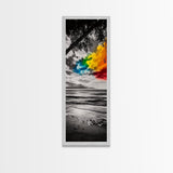 Colorful Beach Sky, Ocean Sunset Print, Coastal Photography, Seascape Art, Vibrant Wall Decor, Modern Home Art, Canvas Print