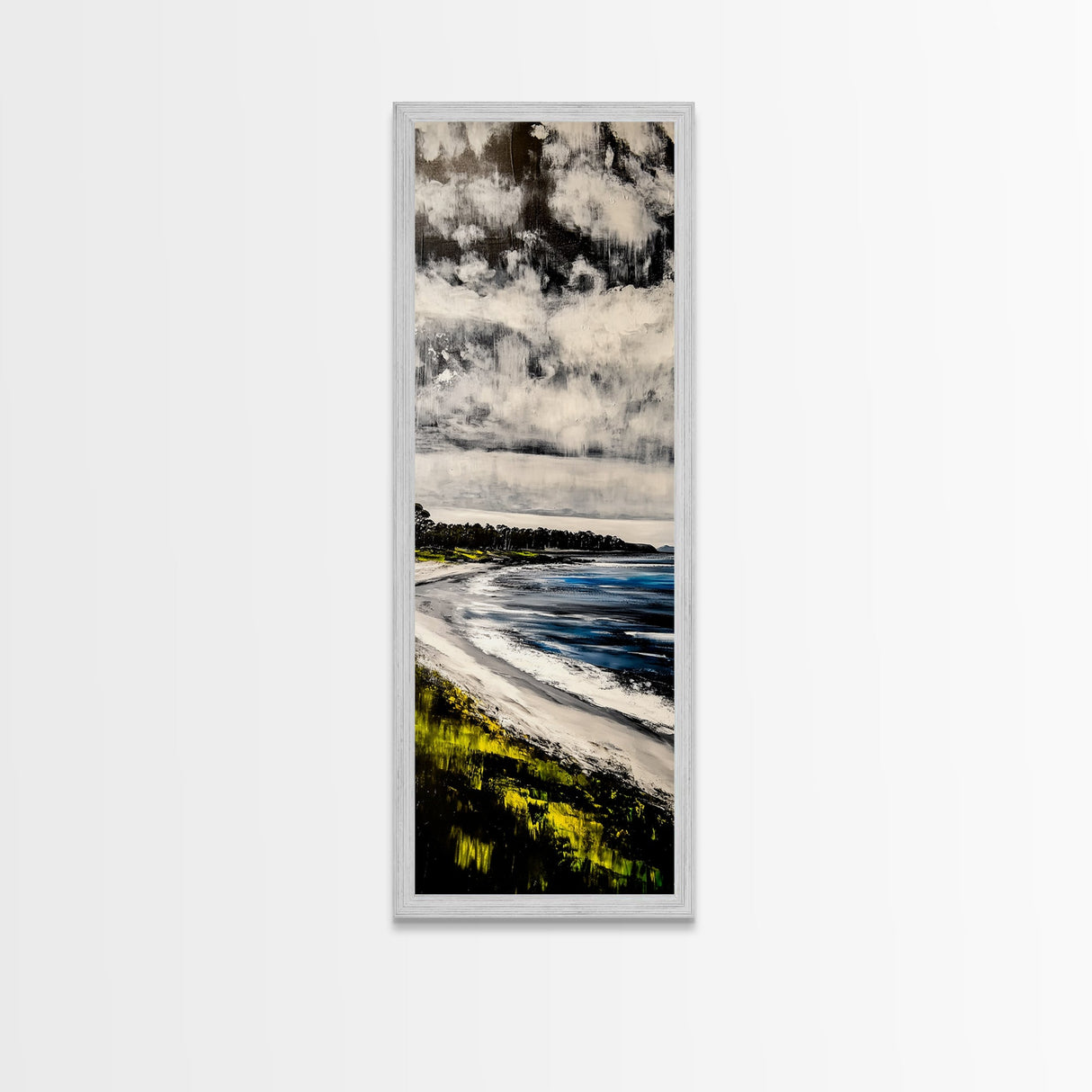 Tropical Beach, Palm Tree Art, Island Vibes, Canvas Print, Coastal Wall Decor, Beach House Art, Relaxing Living Room Art
