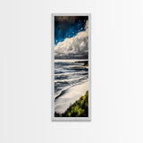 Coastal Blue, Canvas Print, Ocean Painting, Beach House Wall Art, Modern Seascape, Nautical Art, Office Wall Decor, Contemporary Artwork