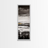 Moody Landscape Art, Black and White Painting, Nature Inspired Wall Decor, Rustic Home Accent, Modern Minimalist Style, Canvas Print
