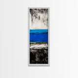 Abstract, Ocean, Horizon, Canvas Print, Contemporary Coastal Decor, Blue and Gold Art, Modern Living Room Wall Art, Minimalist Design