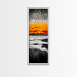 Rainbow, Waves, Abstract, Canvas Print, Colorful Ocean Scene, Coastal Home Decor, Modern Art, Large Wall Art, Bold Statement Piece