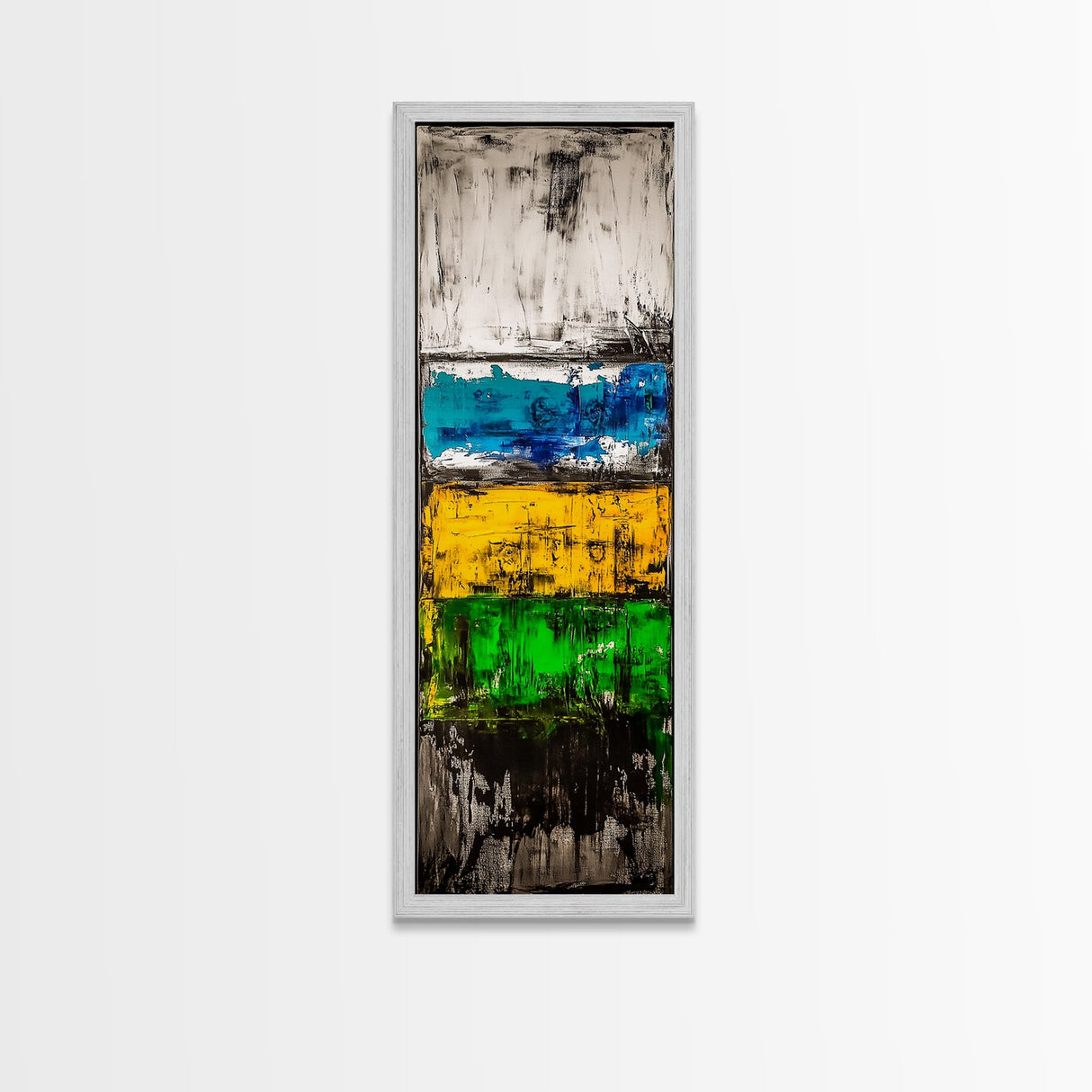 Colorful Abstract, Bold Textures, Vibrant Expression, Framed Canvas Print, Contemporary Wall Art, Living Room or Office Artwork