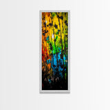 Vibrant Flowers, Colorful Abstract Art, Nature Painting, Expressive Home Decor, Framed Canvas Print, Living Room Wall Art, Bold Design