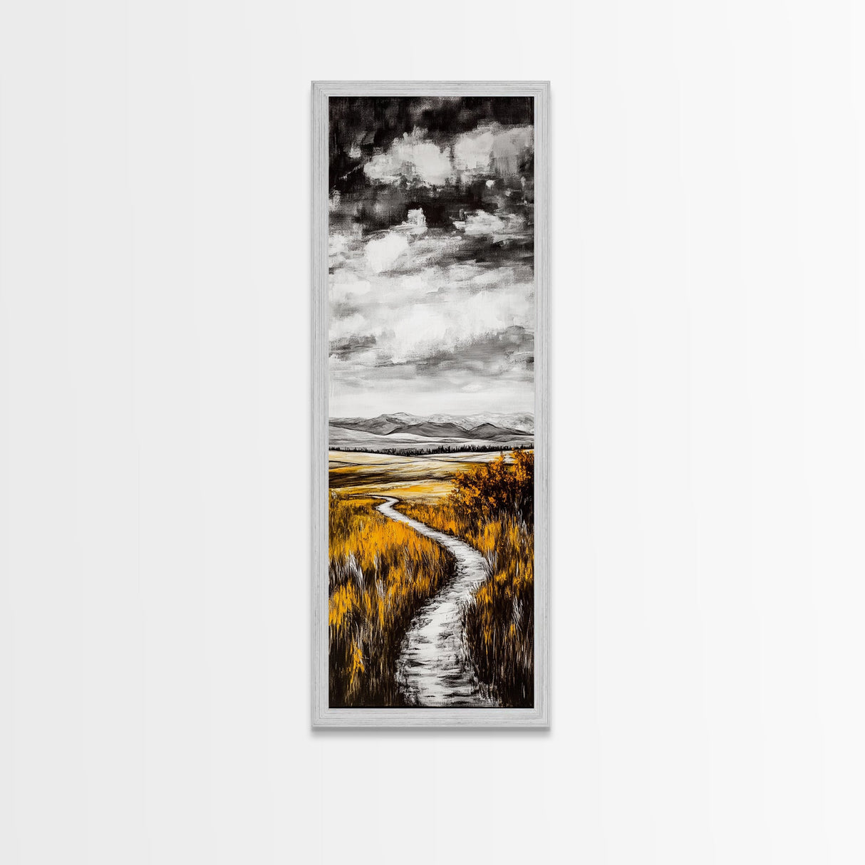 Golden Fields, Rustic Landscape, Fall Wall Art, Country Home Decor, Large Canvas Print, Nature Inspired Art, Living Room Wall Art