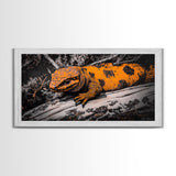 Reptile, Lizard, Wildlife, Canvas Print, Unique Wall Art, Animal Art, Rustic Decor, Living Room Art, Man Cave Gift, Nature Lover Gift
