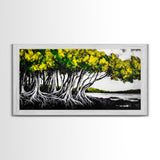 Tree Roots, Forest, Natural, Canvas Print, Modern Nature Art, Woodland Decor, Earthy Home Aesthetic, Botanical Painting, Rustic Wall Art