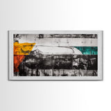 Abstract Art, Modern Minimalist, Black and White, Canvas Print, Bold Geometric, Office Wall Art, Contemporary Home Decor, Unique Design