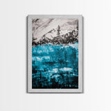 Mountain Lake, Nature Wall Art, Wilderness Art, Outdoor Landscape, Cabin Decor, Black and White Art, Scenic Wall Art, Canvas Print