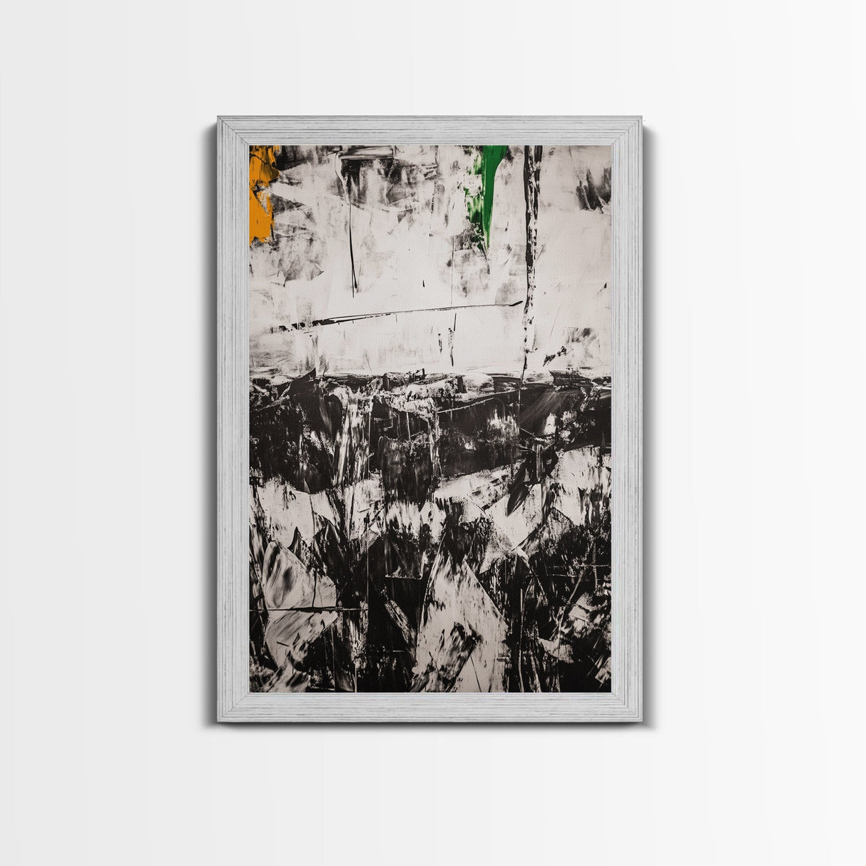 Black and White, Modern Abstract Art, Minimalist Canvas Print, Large Wall Art, Neutral Home Decor, Contemporary Office Artwork