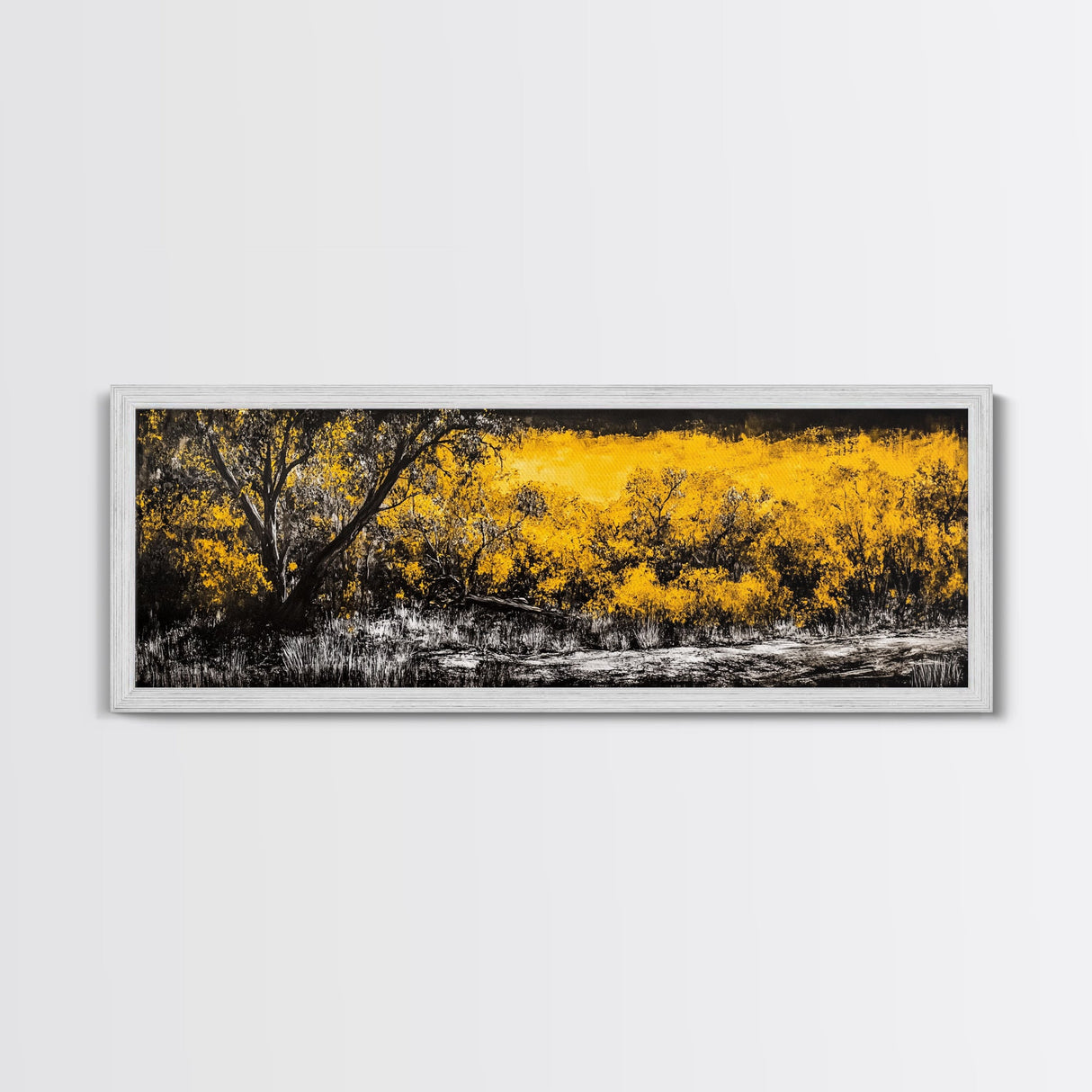 Autumn Forest, Golden Trees, Fall Landscape, Canvas Print, Rustic Wall Art, Nature Lover Decor, Warm Tones, Large Wall Art, Cozy Aesthetic