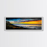 Mountain Sunset, Colorful Landscape, Framed Canvas Print, Nature Wall Art, Home Office Decor, Living Room Wall Art, Scenic View Painting