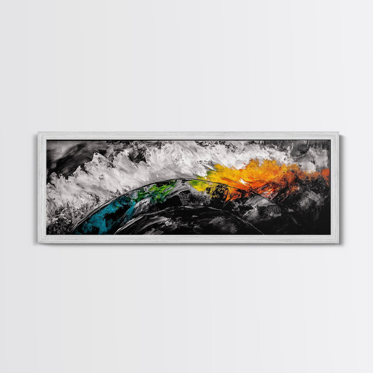 Abstract Earth, Bold Color Wall Art, Framed Canvas Print, Modern Home Decor, Living Room Wall Art, Unique Abstract Painting, Statement Art