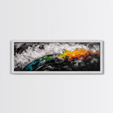 Abstract Earth, Bold Color Wall Art, Framed Canvas Print, Modern Home Decor, Living Room Wall Art, Unique Abstract Painting, Statement Art