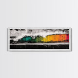 Bold Wave, Colorful Surf, Abstract Ocean, Framed Canvas Print, Surf Art, Modern Coastal, Vibrant Wall Art, Beach House Decor