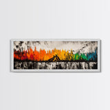 Campfire Nights, Fall Decor, Outdoor Adventure Art, Canvas Print, Rustic Home Wall Art, Cozy Fireplace Painting, Nature Lover Gift