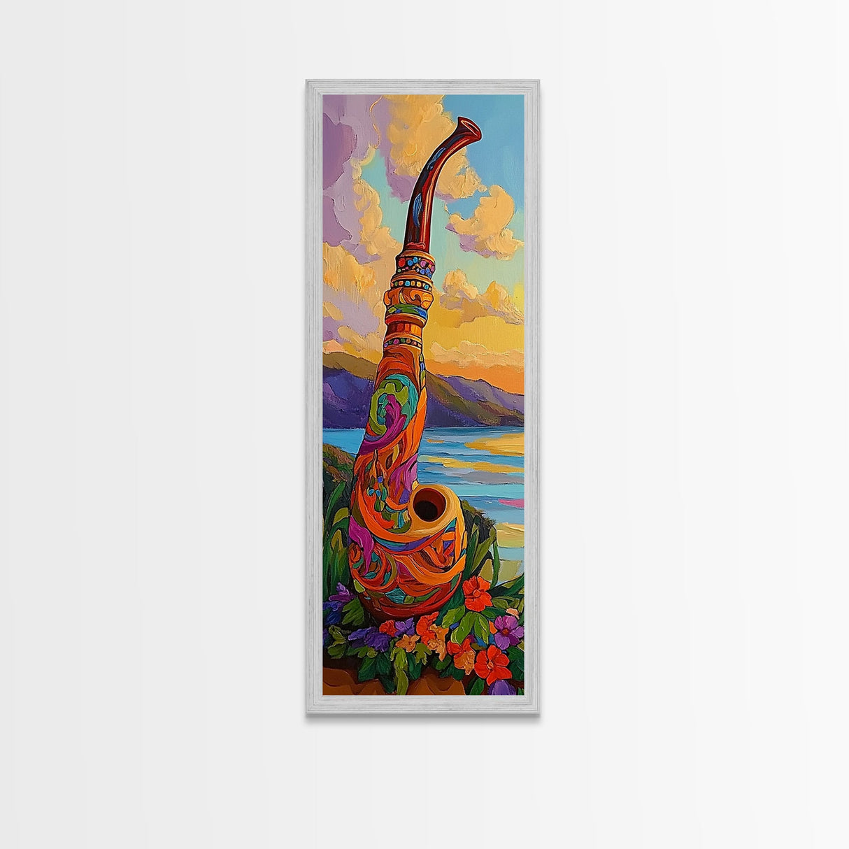 Colorful Saxophone, Musical Art, Boho Music Lover Gift, Bright Instrument Decor, Artistic Jazz Wall Accent, Canvas Print