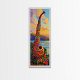 Colorful Saxophone, Musical Art, Boho Music Lover Gift, Bright Instrument Decor, Artistic Jazz Wall Accent, Canvas Print