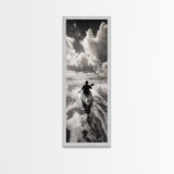 Ocean Adventure, Kayak Journey, Seascape Escape, Framed Canvas Print, Modern Office Wall Art, Coastal Decor, Adventure Photography