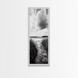 Marsh Trail, Nature Path, Quiet Wetland Scene, Canvas Print, Entryway Wall Art, Rustic Decor, Neutral Color Palette, Modern Nature Style