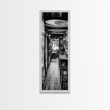 Surfboard Shop Hallway, Rustic Surf Decor, Beach Lifestyle Print, Framed Canvas Print, Man Cave Wall Art, Coastal Boho Vibes, Cabin Wall Art